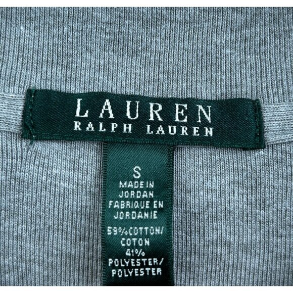 Lauren Ralph Lauren Womens Tunic Dress Sz S Gray Toggle Neck Preppy Classic Fall - Picture 5 of 7